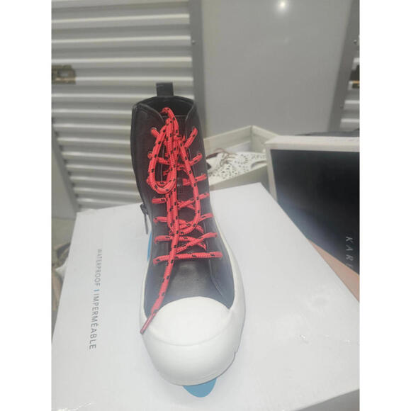 aqua college gaia leather ankle boots black SIZE 5.5UK I 7.5UK - Picture 6 of 9